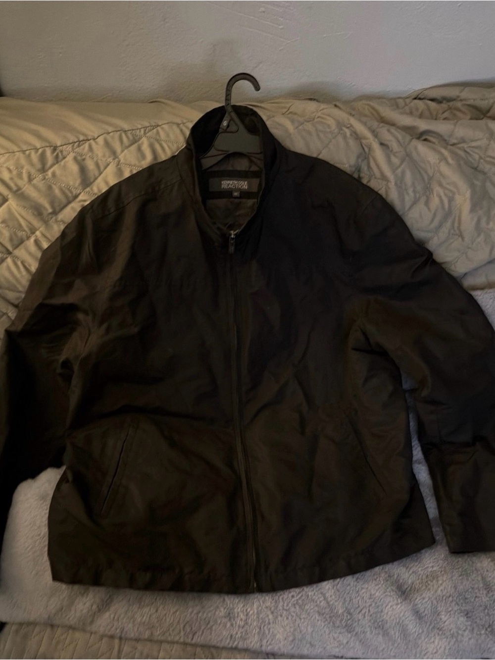 Reaction Kenneth Cole Men's Black Bomber Jacket